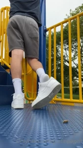 Here s some awesome sexy sneaker-play at the park don t get dizzy part 4