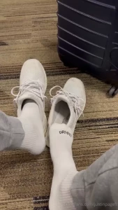 Just airing these feet out at the airport caught a few people staring