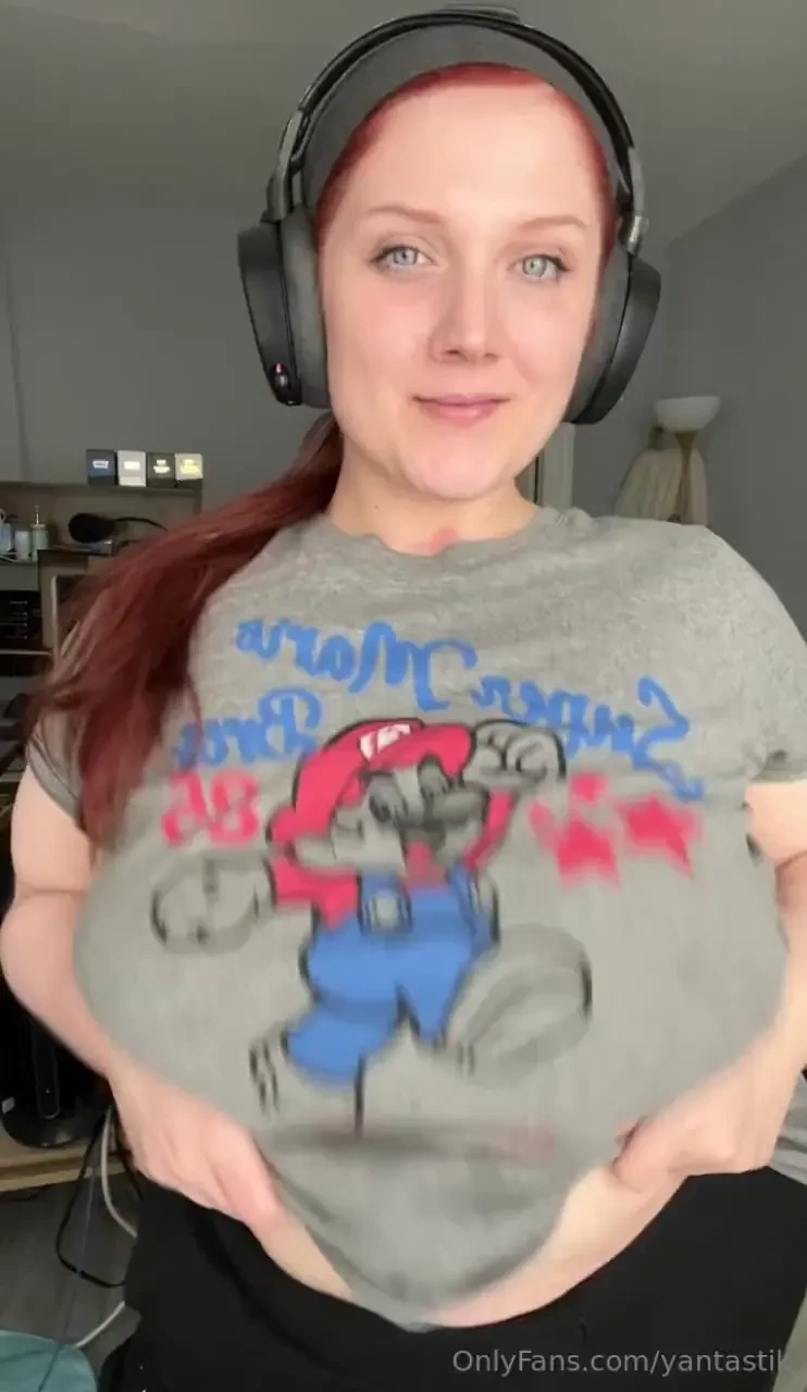 Happy titty tuesday i m hiding these under my mario shirt today 