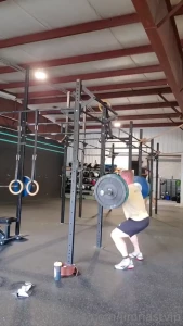 Had a good day today lots of leg work today and got super sweaty also