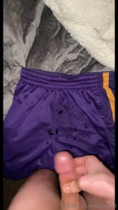 Jan 2021 blew another load into these sweaty shorts for a boy