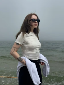 Amidst the gray waves and haze of fog each breath is like a first