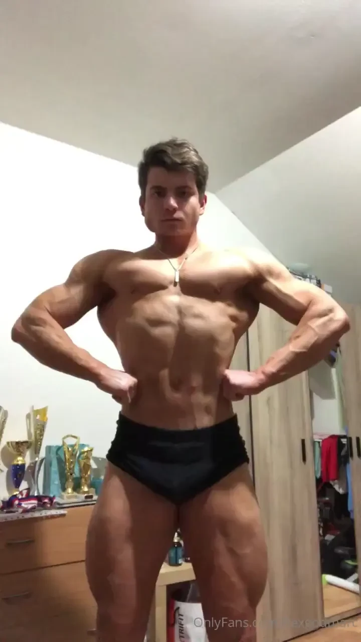 Shredded posing few weeks after my last contest 