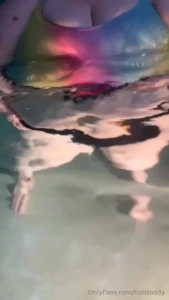 Coming swimming with me it s amazing how fat the plays with water part 3