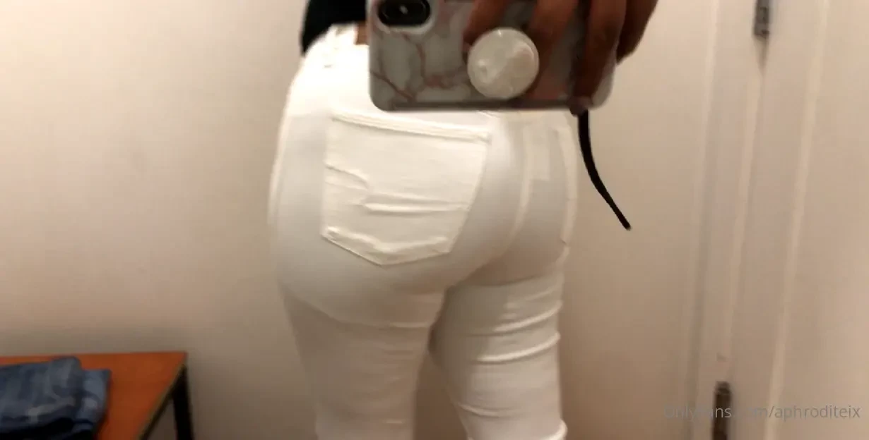 Trying on some white jeans what do you think 