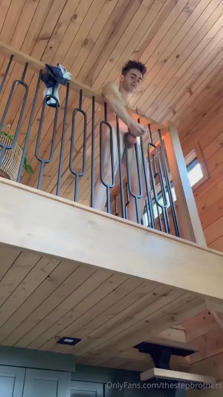 In the splash zone i looked up at the balcony to find lil bro jerking 