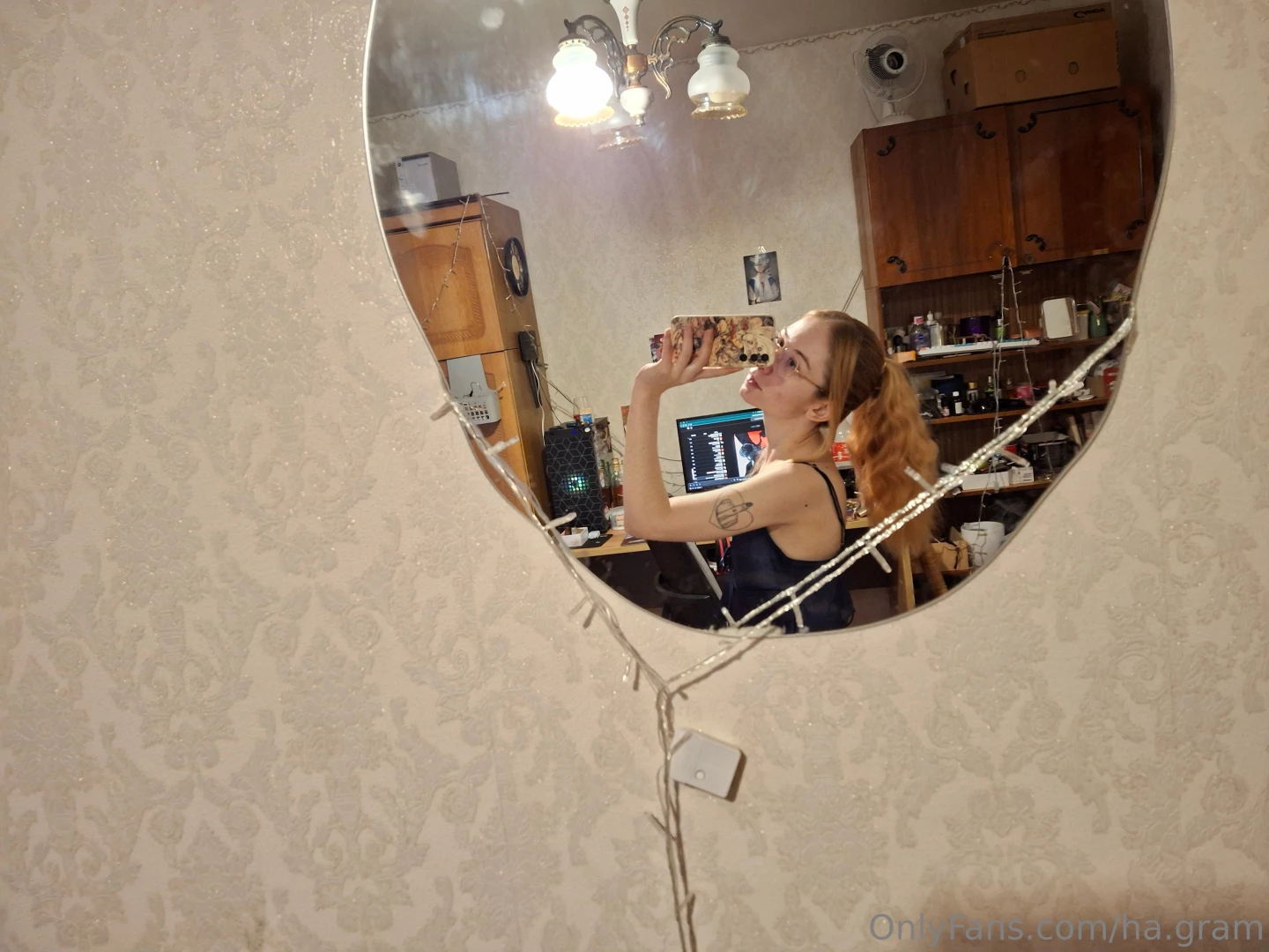 I did my beautiful hair and put on new pajamas and captured it in the part 1 