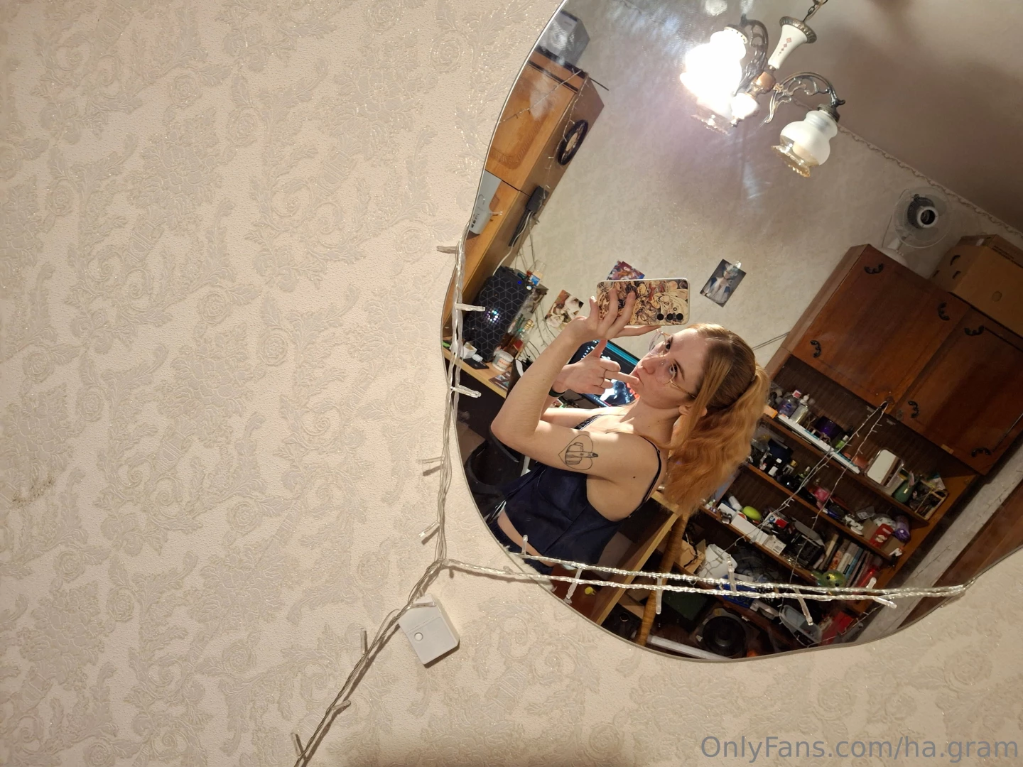 I did my beautiful hair and put on new pajamas and captured it in the 