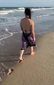 We were on the beach walking and i decided to flash but he doesn t get