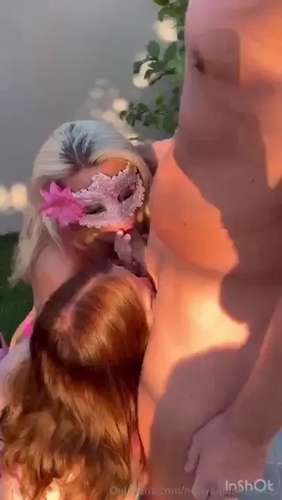 Deilige hangryafvip og norwegianblondiefree ga meg en heftig dobbel bj 