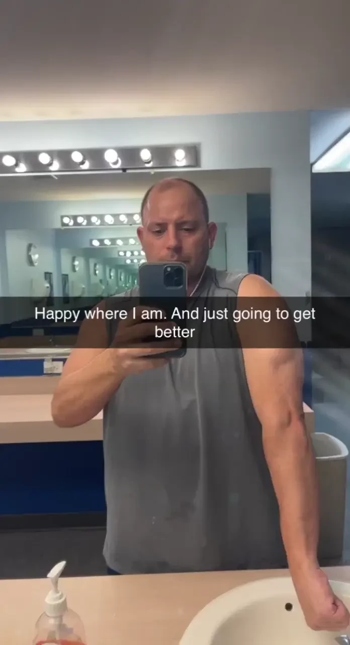 Feb 10 did a heavy bicep tricep routine hr cardio 30 sauna lost 7lb 