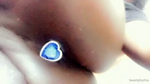 My first time wearing a butt plug isn t it pretty
