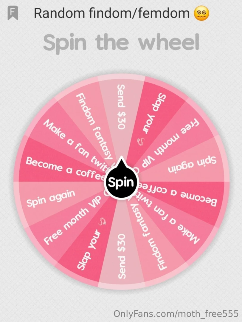 New updated spin wheels 1 content spin wheel 2 random findom femdom 3 part 1 