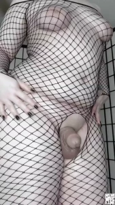 Full body fishnet cumshot a thick and juicy one for you