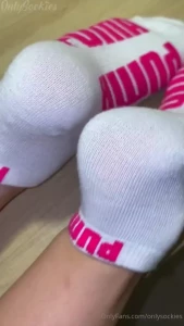 I love when he tells me how to wiggle my socked feet