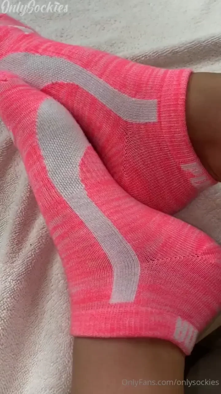Come worship my pink puma socks 