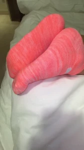 Light pink puma sock tease