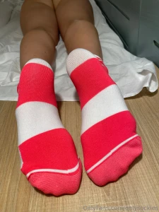 Like my candy cane colored socks there so soft part 6