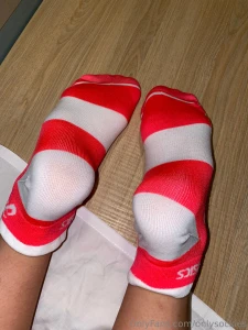 Like my candy cane colored socks there so soft part 2