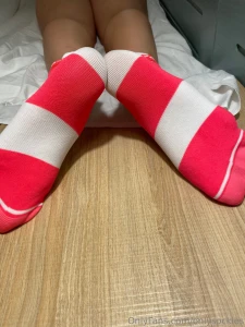 Like my candy cane colored socks there so soft part 5