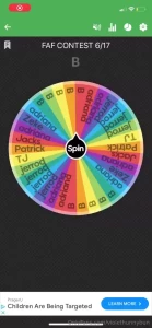 Congratulations jerrod for winning the virtual faf contest all those