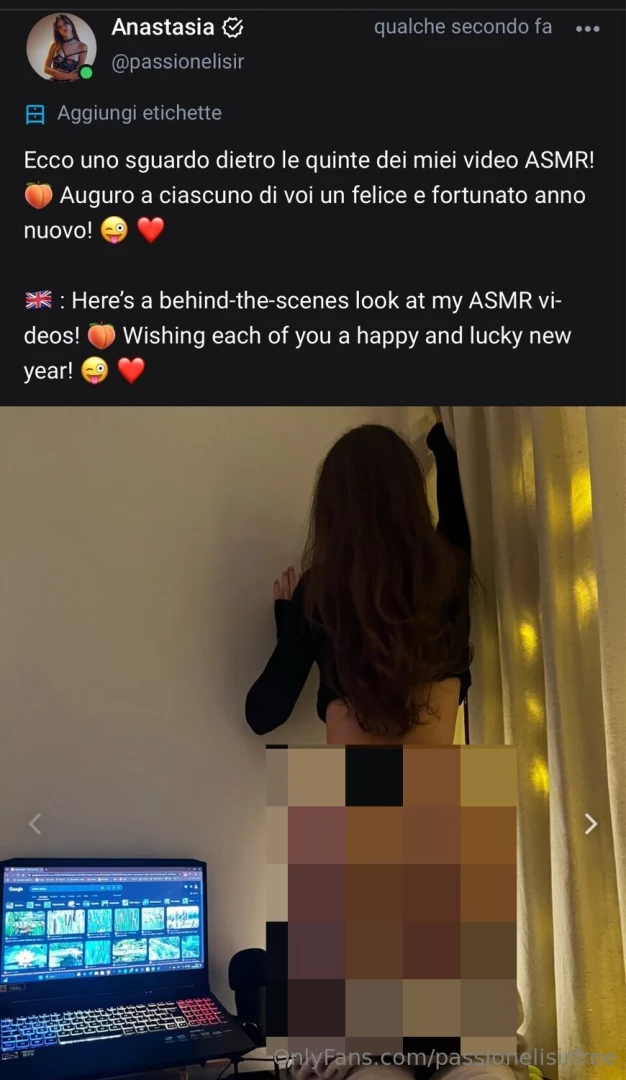 Nuovo post sul profilo vip https onlyfans com passionelisir sto 