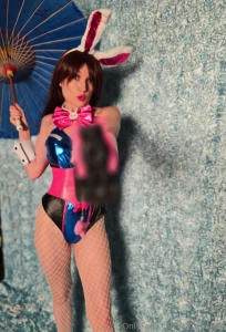 Bunny d va cosplay booty fishnets feet pov shots legs hoppy easter to part 1