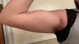 Post work out flex not much but it s getting there