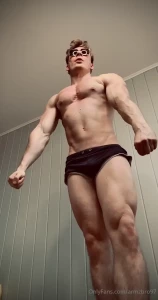Freestyle pose down with rock music
