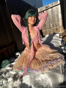 I should do more outside things pink fae altmodel snow part 4