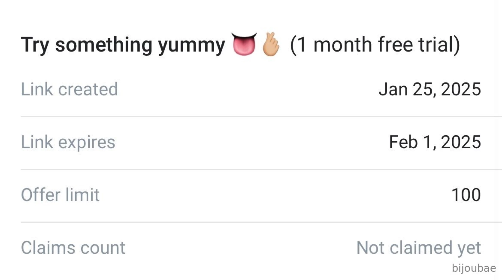 I made it a month just for you guys xoxo refer your friends and 