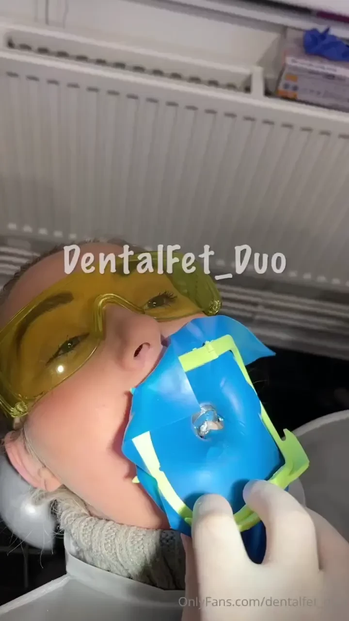 The fold down dental dam frame is perfect if you need to administer a 