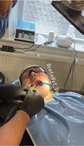 Numbing before a long thorough deep clean around amy s partially