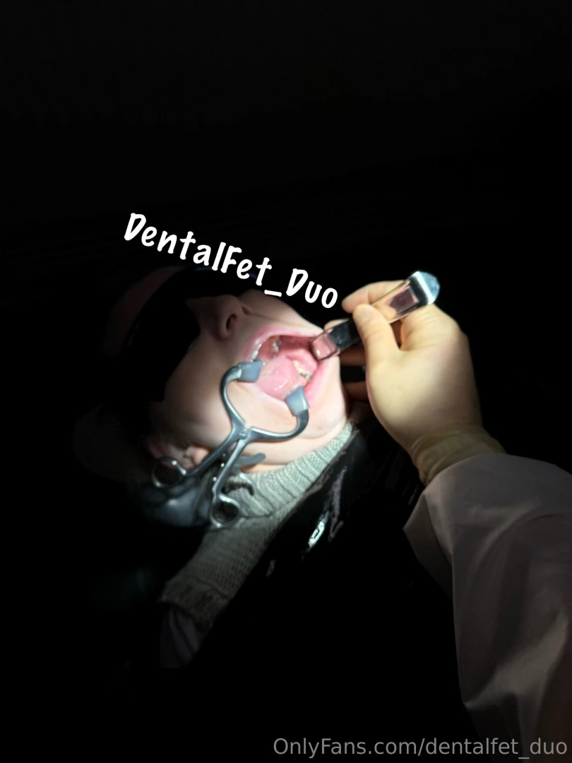 When the lights are off in the surgery and the only thing you can see 