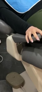 You can tell a lot by a patients hands and feet during treatment in