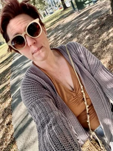 A year ago short hair is fun sometimes