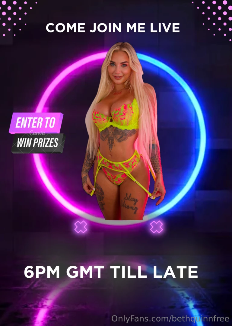 Going live tonight 6pm gmt - prizes to be won 