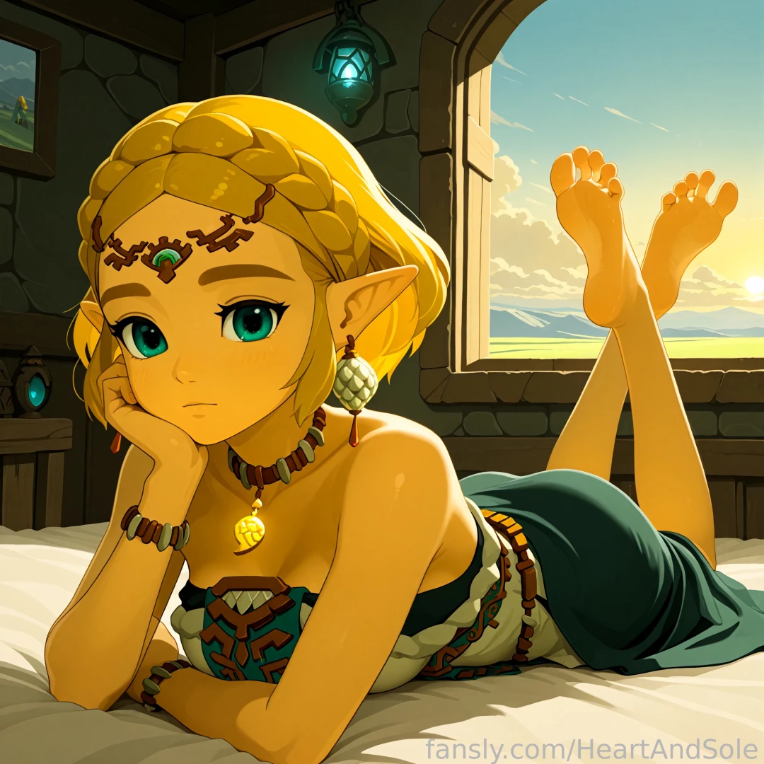 Totk princess zelda 2 experimenting with the totk style feet toes nsfw part 1 