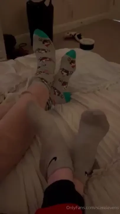 The pics i sneak of me and my boyfriends feet together part 1 