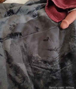 Wet spot from y all making me squirt in last night s stream vod will