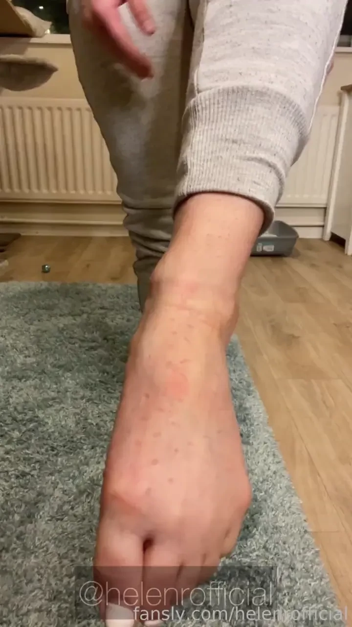 Sweaty feet worship white nails i just got back from the gym taking 