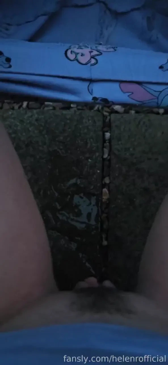 Being sneaky and peeing outside hehe 