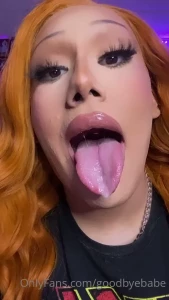 Cum all over my mouth and tongue
