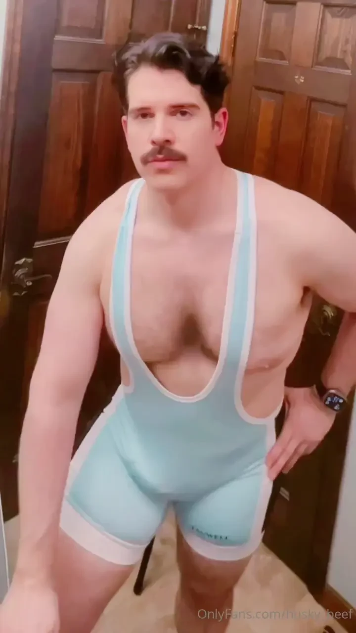 A quick wrestling singlet strip 