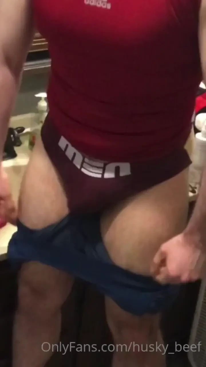 Taking my undies off after a workout 