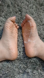 Soles with special lotion part 7