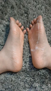 Soles with special lotion part 5