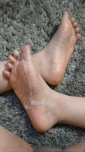 Soles with special lotion part 3