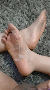 Soles with special lotion part 1