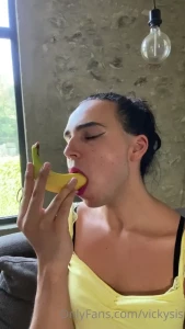 Eating my banana like anybody else